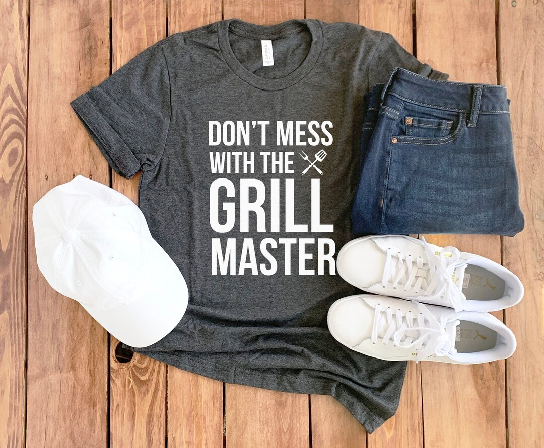 Grill Master Shirt Grilling Shirt BBQ Shirt King on the Grill Chef ...