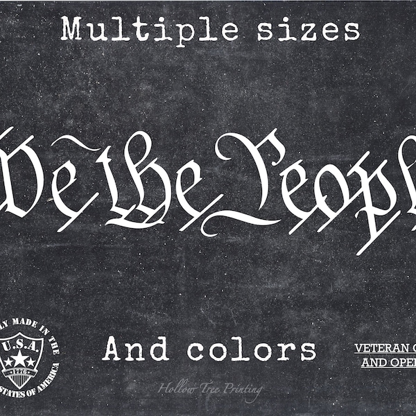We The People Vinyl Decal Sticker