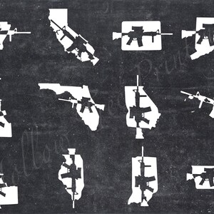 State Gun Rights Vinyl Decal Sticker - Etsy