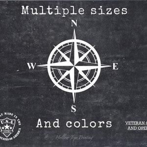 Compass Rose Adventure Vinyl Decal Sticker