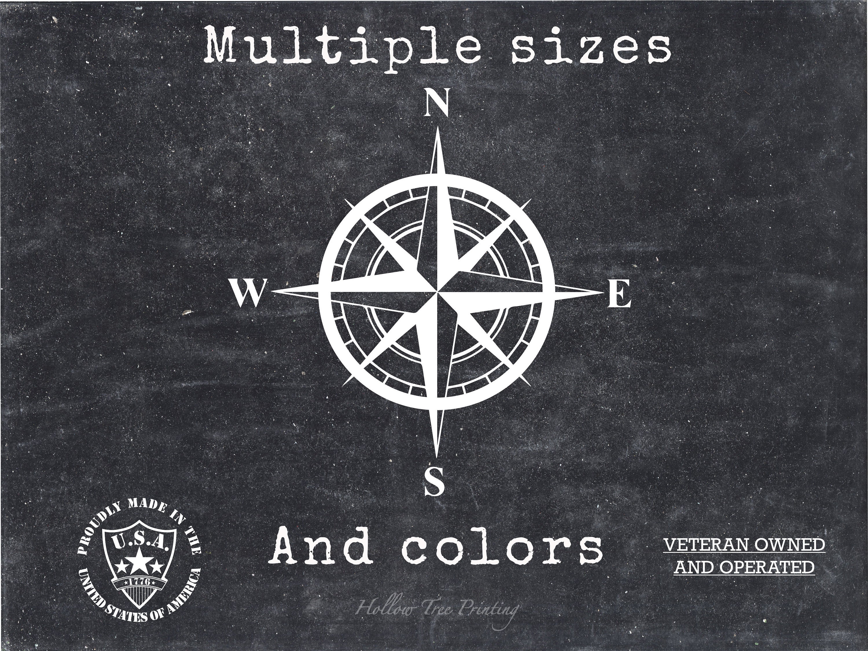 Compass Rose Adventure Vinyl Decal Sticker - Etsy
