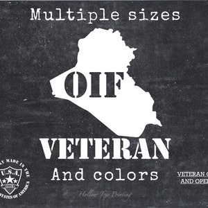 OIF (Operation Iraqi Freedom) Vinyl Decal Sticker