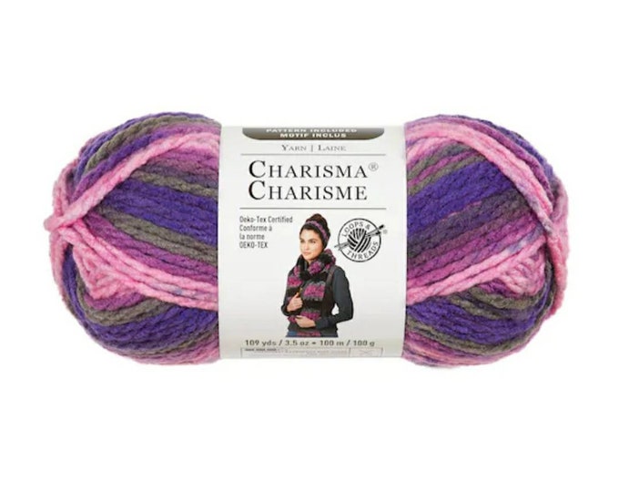 Charisma Yarn, Color - Cherry Blossom, Loops and Threads Yarn, 109 ...
