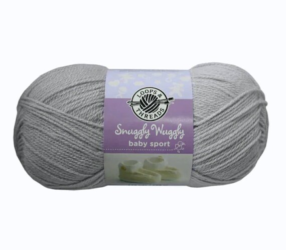 Snuggly wuggly yarn by loops and threads color soft gray etsy