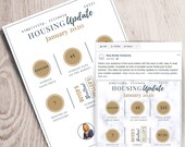 Real Estate Market Update Flyer, Editable Canva Template (Printable)
