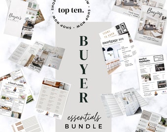 Realtor Buyer Essentials Bundle, Vorlagen für das Real Objekt (Canva)