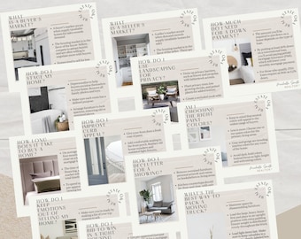 Grundbesitz Q&A Social Media Posts, Canva Realtor Templates (PNG)
