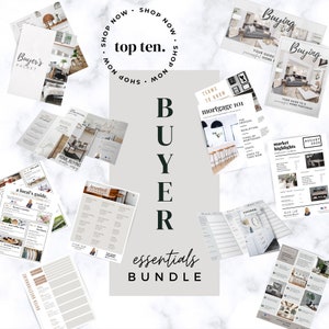 Real Estate Buyer Essentials Bundle, Real estate marketing, Realtor template, Realtor buyer&#39;s guide, buyer&#39;s presentation, flyer, Canva