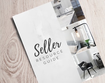 Real Estate Seller Guide, Instant download PDF, Realtor tools, Real estate marketing, Listing presentation, Canva editable, Customize