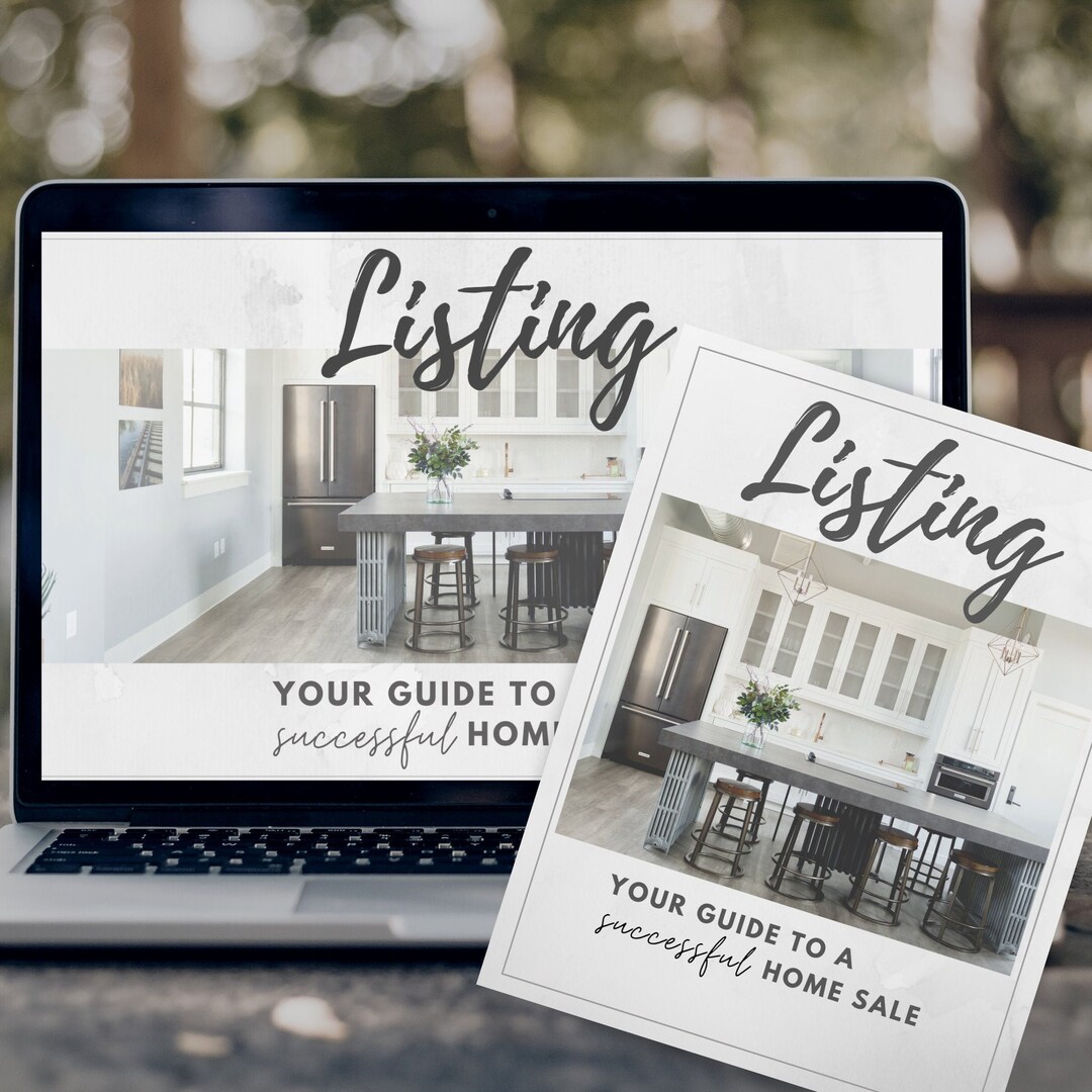 Real Estate Listing Presentation, Printable Seller's Guide (portrait), Realtor Listing ...