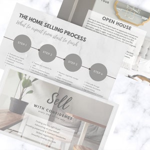 Real Estate Listing Presentation, Printable Seller's Guide (portrait), Realtor Listing ...