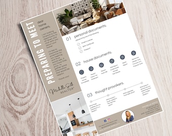 Real Estate Seller Guide Flyer, Realtor Template (Canva)