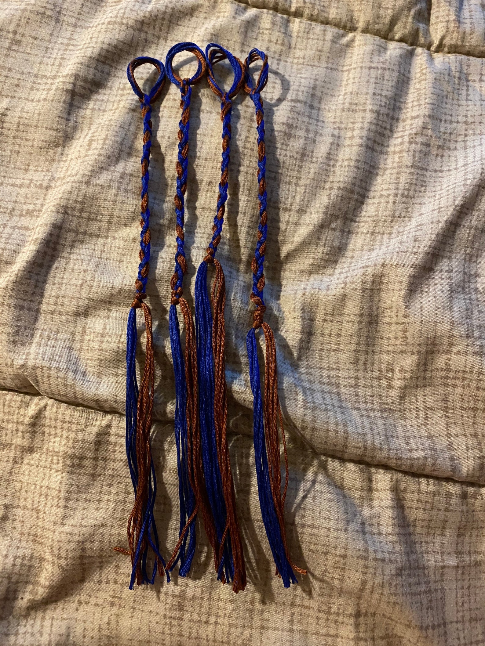 Blue & brown tassels for hebrew Israelites Etsy