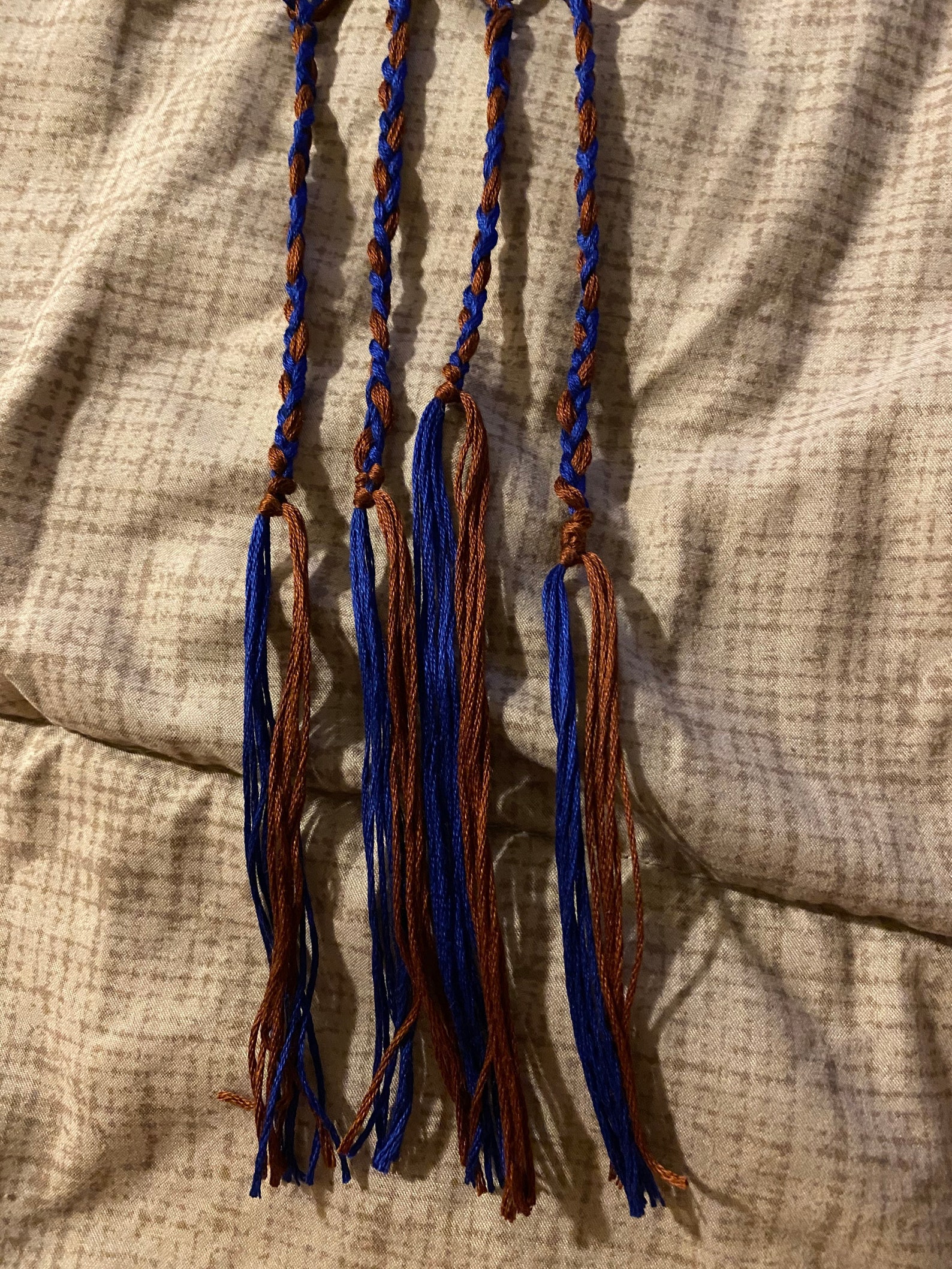 Blue & brown tassels for hebrew Israelites Etsy