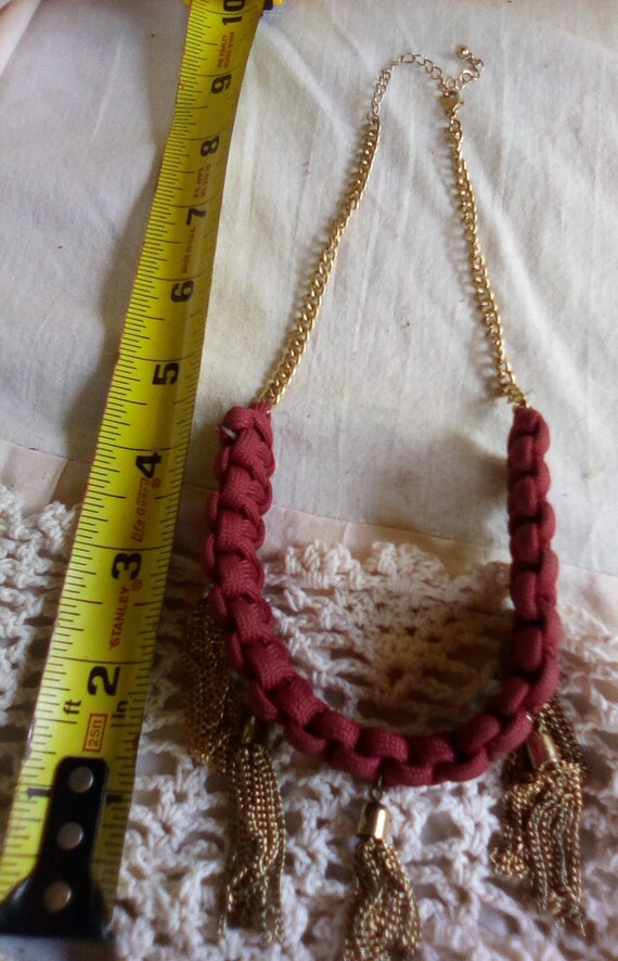 Vintage parachute knot necklace - image 4