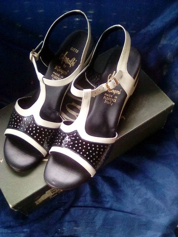 Vintage 1960's Amalfi slingback sandals heels shoe
