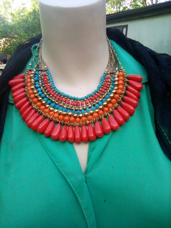 Vintage Egyptian style choker necklace