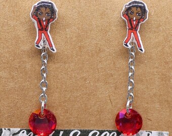 MJ Earrings with Ultra-quality Crystals "MJ’s Songs” Collection