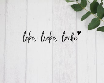 Lebe Liebe Lache Etsy