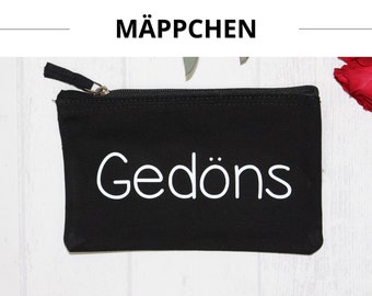 Mäppchen Gedöns I Kosmetiktasche I Kulturtasche I Schminktasche I Schlampermäppchen