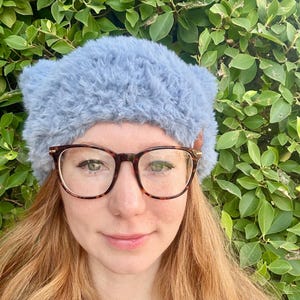 Faux Fur Cat Ear Beanie: Kawaii Fleece Hat image 6