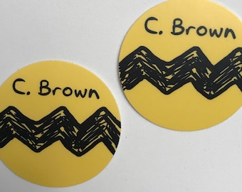 2 small C. Brown Widespread Panic stickers (2”)