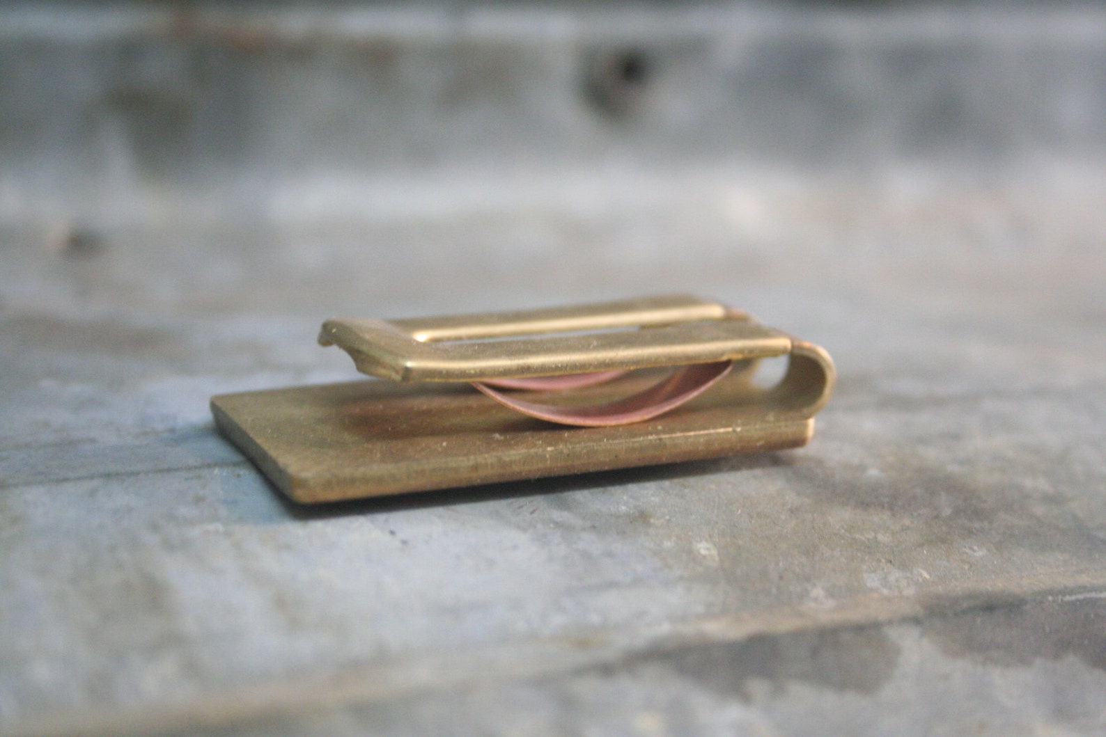 Brass Money Clip Etsy