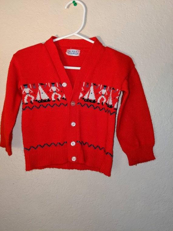 1970's little sailors red sweater