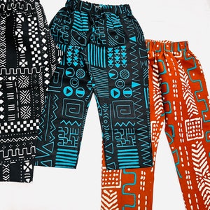 African print pants for boys and girls, Africa kids outfit with pants, Ankara pants for boys girls, Africa baby clothes