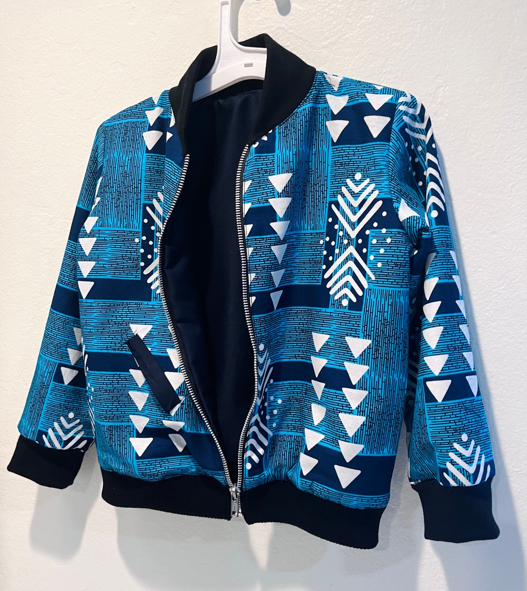 Ethel African print Bomber Jacket - Burgundy main image 1