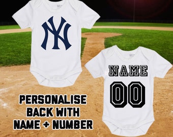NHL New York Rangers Personalised BabyGrow OnePiece Bodysuit Vest Hockey