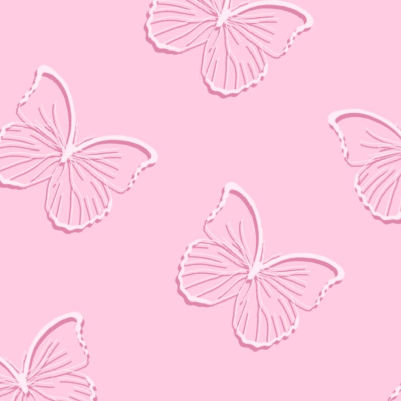 Pink Butterfly Iphone Wallpaper Etsy