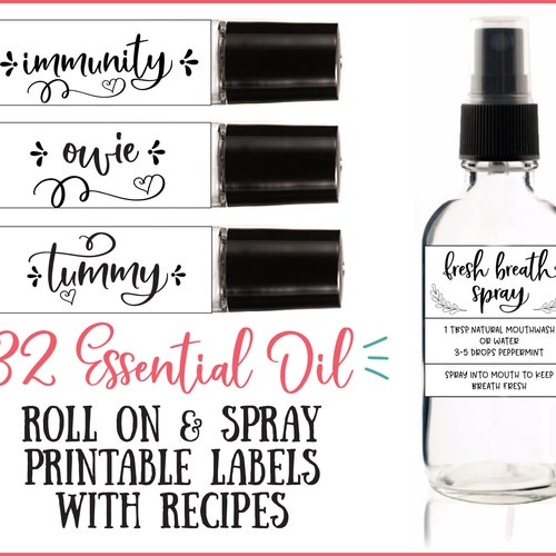 YOUNG LIVING Kids Printable Blends Roller Bottle Labels YL - Etsy
