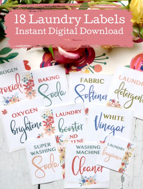 natural laundry labels printable laundry labels labels for etsy
