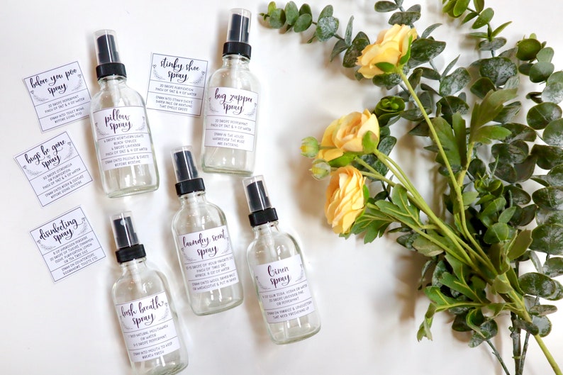 32 Essential Oil Spray Bottle Printable Recipes Essential Etsy