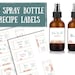 Elderberry Syrup Printable Labels &amp; Recipe Cards Essential Oil Roller ...