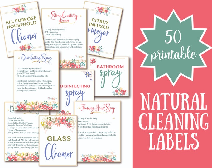 Laundry Detergent Recipe Label Sticker Cleaning Label, Waterproof Label ...