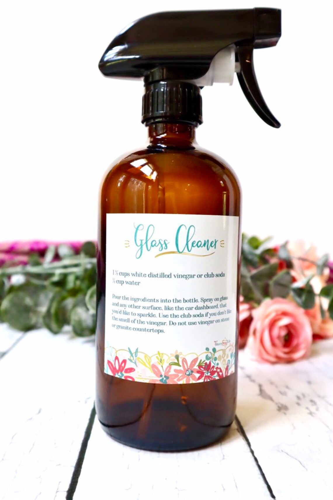 Glass Cleaner Label Sticker Cleaning Label Waterproof Etsy