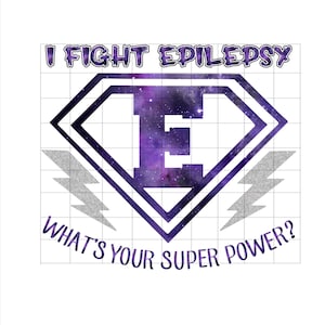 I Fight Epilepsy - 2SVG & 1PNG files included (Includes &quot;We&quot; Fight Epilepsy)