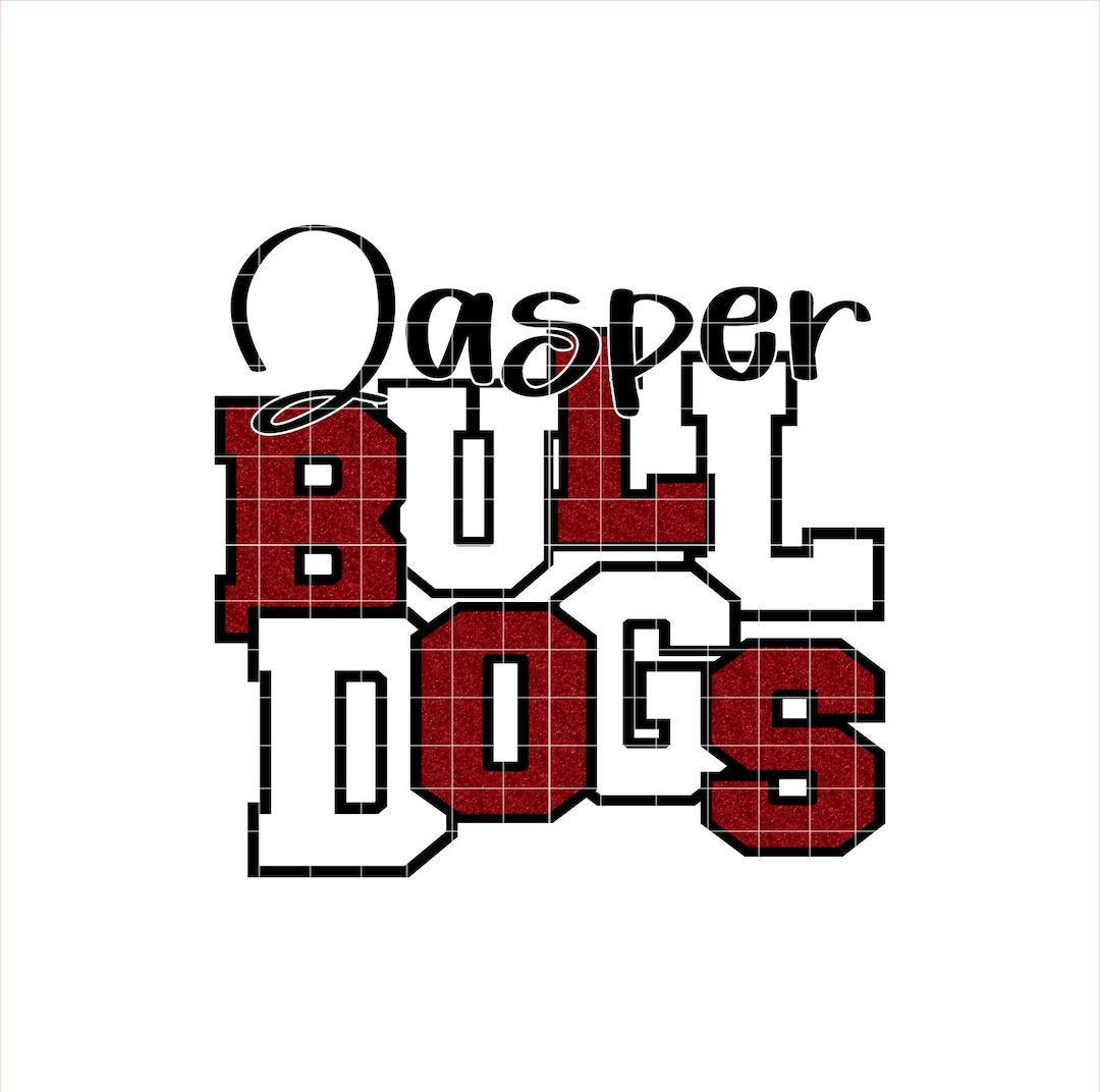 Jasper Bulldogs Letters PNG File, Digital Download - Etsy