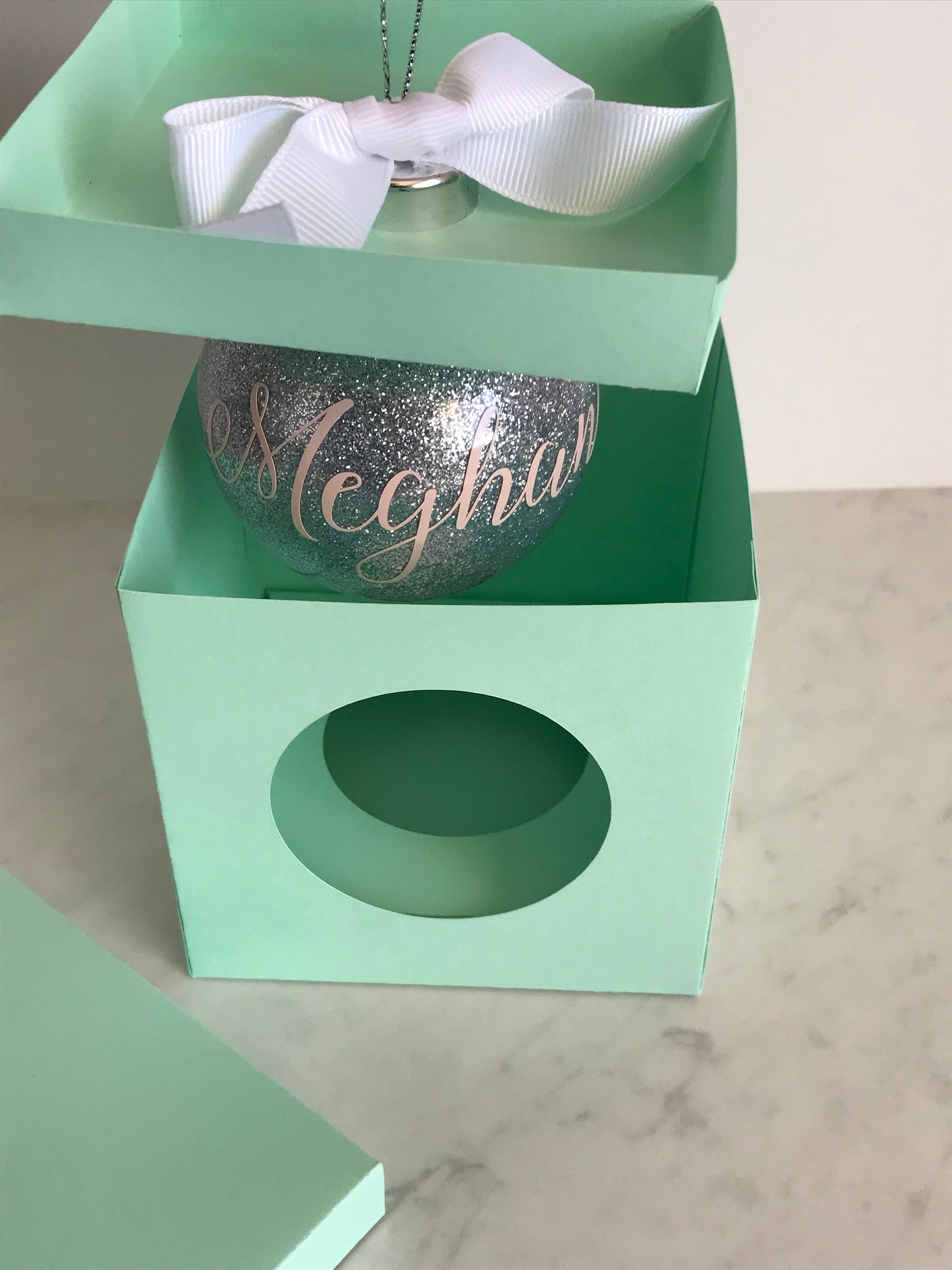 Simple Bauble Box 70mm SVG File Etsy