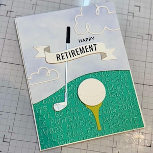 Golf-Themed Ruhestand Karte | Sport-Grußkarte | Golf Card für Golfbegeisterte | Sport-Geburtstag, Vatertag, Ruhestandskarte