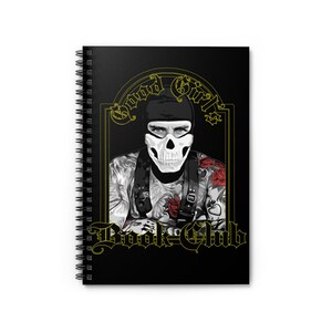 Quaderno a spirale con maschera tatuata, diario a righe per brave ragazze, quaderno unico, quaderno carino, regalo per club del libro, diario di scrittura