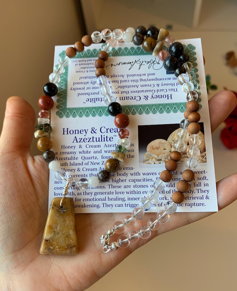 Collar Con Colgante De Moldavita Piedra Energética Natural | Cuotas Sin