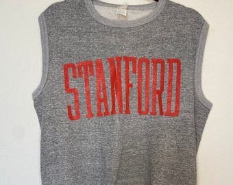 Vintage Stanford University Logo Pullover Sweater Vest