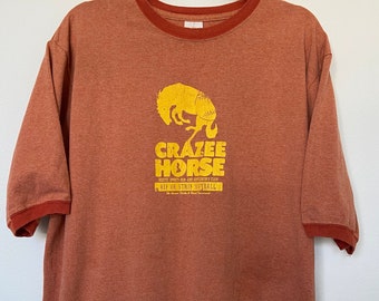 Crazee Horse Exotic Sports Bar and Gentlemen's Club Rip or Strip Softball T-Shirt