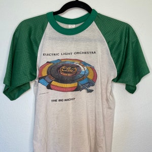 Rare Vintage 1977 Electric Light Orchestra "The Big Night" Concert Tour T-Shirt