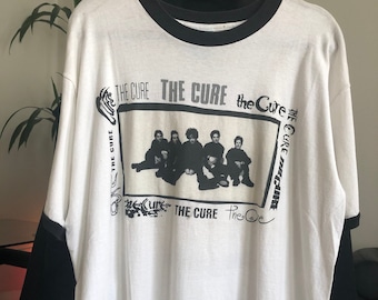 Vintage 1990's The Cure Original Two Toned Graphic Band T-Shirt