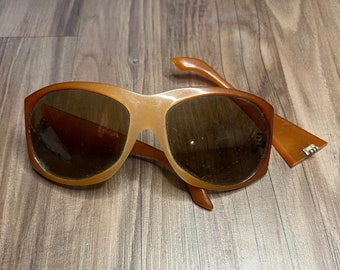 RARE Vintage 1960's Oversized Retro Sonnenbrille Made in France