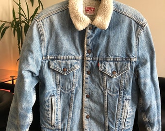 Levi Sherpa Jacket - Etsy Australia